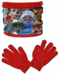 Tour de cou et gants Pat’ Patrouille