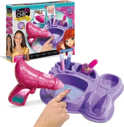 clementoni crazy chic ongles scintillants – kit créatif de décoration d’ongles pour enfants