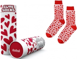 Chaussettes en coton avec cœurs