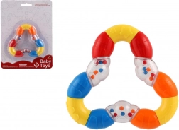 Hochet et anneau de dentition triangle flexible