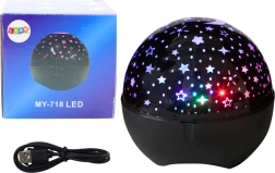 Projecteur d’étoiles Veilleuse Haut-parleur 2-en-1 noir