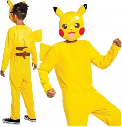 Déguisement enfant POKEMON Pikachu avec masque (4–6 ans, 109–126 cm)