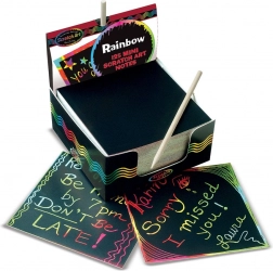 Set Scratch Art avec cartes multicolores pour enfants