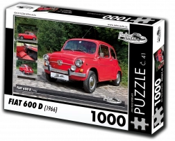 Puzzle RETRO-AUTA Fiat 600 D (1966) – 1000 pièces