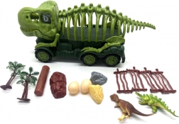 voiture au design d’un squelette de dinosaure