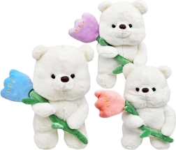 Ourson avec petite fleur Love 30 cm