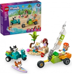 Lego Friends aventure avec des chiens surfeurs et un scooter