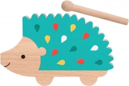 Petit Collage guiro en bois hérisson