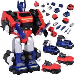 Robot transformable magnétique 2‑en‑1 – grande figurine avec accessoires