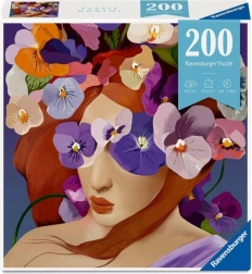Puzzle RAVENSBURGER Moment Tête florale Violette 200 pièces