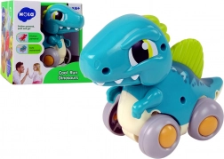 Dinosaure à roulettes – figurine Spinosaurus bleue