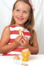 Le Toy Van set petit-déjeuner joyeux œuf en bois