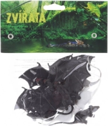 Chauves-souris et rats – animaux en plastique en sachet