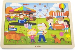 Puzzle en bois VIGA automne – 24 pièces