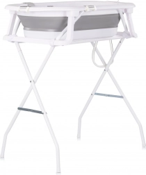 Chipolino baignoire bébé pliante avec support et trépied Malibu gris