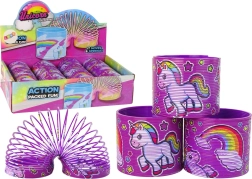 Ressort violet culte avec licorne