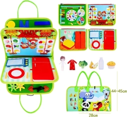 Puzzle pour enfants double face en pochette SUPER-HÉROS 49 pièces de PETIT COLLAGE