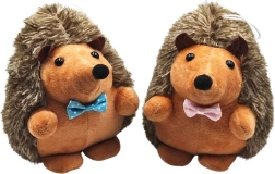 hérisson en peluche avec nœud papillon 18 cm