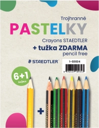 Set de crayons de couleur triangulaires 6 pcs + 1 crayon STAEDTLER