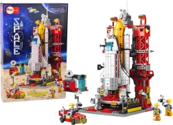 Coffret de construction navette spatiale avec rampe de lancement, 1083 pièces