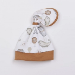 Bonnet bébé en coton écharpe Nicol