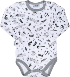 Body bébé en coton à manches longues New Baby Music