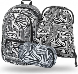 Ensemble Baagl sac à dos, trousse et sac Core Mixture