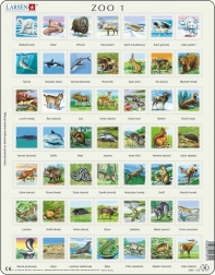 LARSEN puzzle animaux de l’hémisphère nord – 49 pièces