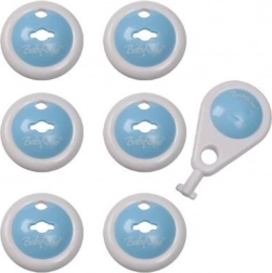 Bouchons de sécurité pour prises BABY ONO, 6 pcs, blancs