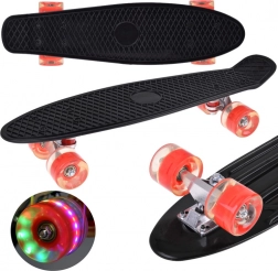 Skateboard Fiszka LED avec roues lumineuses pour skatepark