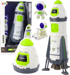 Fusée spatiale avec astronautes et rover – effets lumineux et sonores