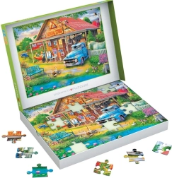 EUROGRAPHICS puzzle Connecting Pieces : petite boutique de village 48 pièces