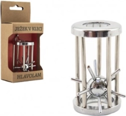 Casse-tête en métal Hérisson en cage, chromé