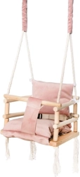 Balançoire pour enfants avec siège souple CLEANABOO – Rose