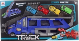 Camion lanceur avec 4 petites voitures