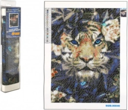 Peinture au diamant Tigre Caché 30x40 cm