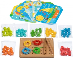 Mosaïque en bois avec pince et broderie LUCY & LEO