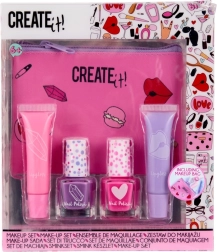 Set de maquillage avec trousse de toilette pour filles