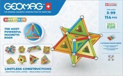 GEOMAG Supercolor coffret de construction magnétique 114 pièces