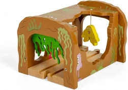 bigjigs rail tunnel en bois monstres
