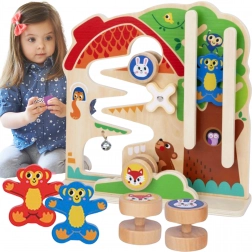 Tableau manipulatif en bois Montessori Labyrinthe Tooky Toy