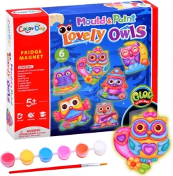 Kit créatif pour fabriquer des magnets – chouettes