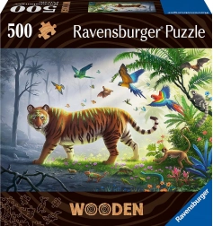 Puzzle en bois Tigre dans la jungle 500 pièces RAVENSBURGER