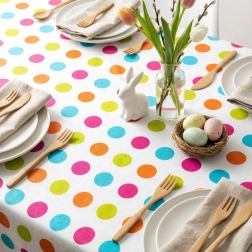 Nappe de table en flanelle de Pâques 132 × 178 cm