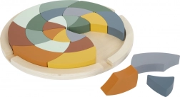 puzzle en bois coloré safari mandala small foot