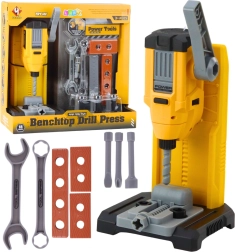 Set d’atelier de table pour enfants avec perceuse et outils, 18 pièces