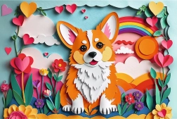 Trefl Puzzle Paper Art : chiot 160 pièces