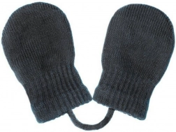 moufles d’hiver pour bébé New Baby graphite (0–3 mois)