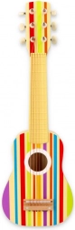Guitare en bois arc-en-ciel pour enfants