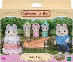 Famille husky SYLVANIAN FAMILIES – set de figurines avec luge
